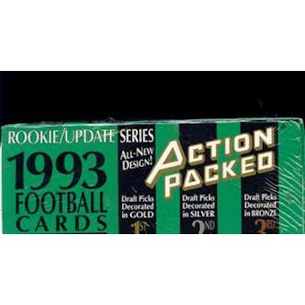 1993 Action Packed Rookie Update Football Hobby Box