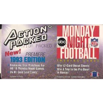 1993 Action Packed Monday Night Football Hobby Box
