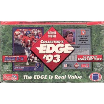 1993 Collector's Edge Rookie Update Football Hobby Box