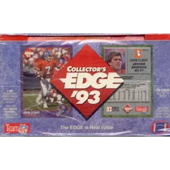 1993 Collector's Edge Football Hobby Box