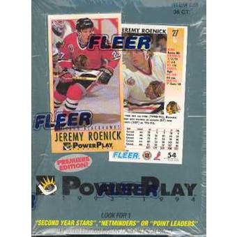 1993/94 Fleer Power Play Series 1 Hockey Hobby Box