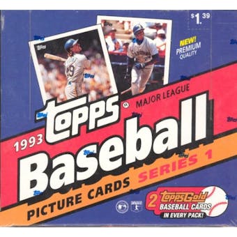 1993 Topps Series 1 Baseball Cello Box