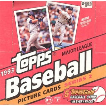 1993 Topps Series 2 Baseball Jumbo Box