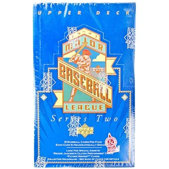 1993 Upper Deck Series 2 Baseball Retail Box