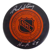 Red Storey Autographed NHL Hockey Puck (HOF 67) JSA CK72477 (Reed Buy)