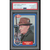 1988 Swell Greats #19 Paul Brown PSA Auto 10 *6575 (Reed Buy)