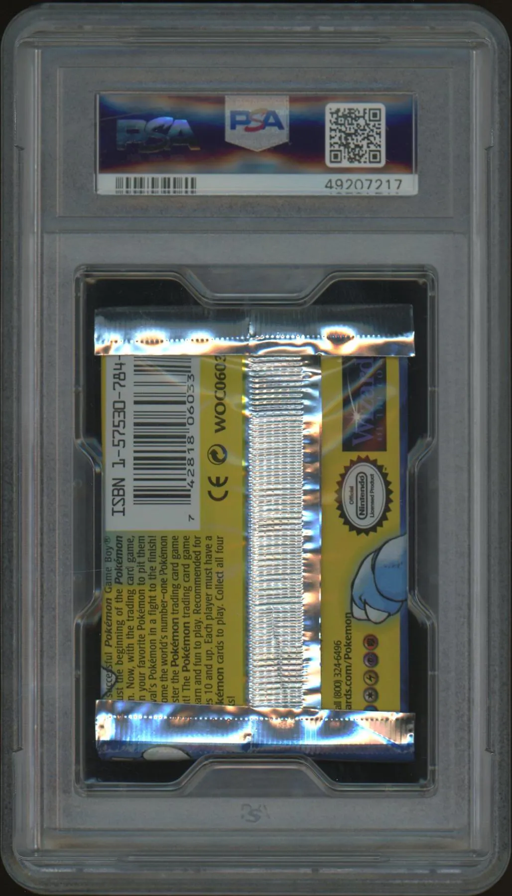 Pokemon Base Set 1st Edition Shadowless Booster Pack Blastoise Art Graded PSA 9 *217 | DA Card World Pokemon Base Set 1st Edition Shadowless Booster Pack Blastoise Art Graded PSA 9 *217 | DA Card World