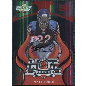 2008 Select Hot Rookies Autographs Red Zone #21 Matt Forte 20/25