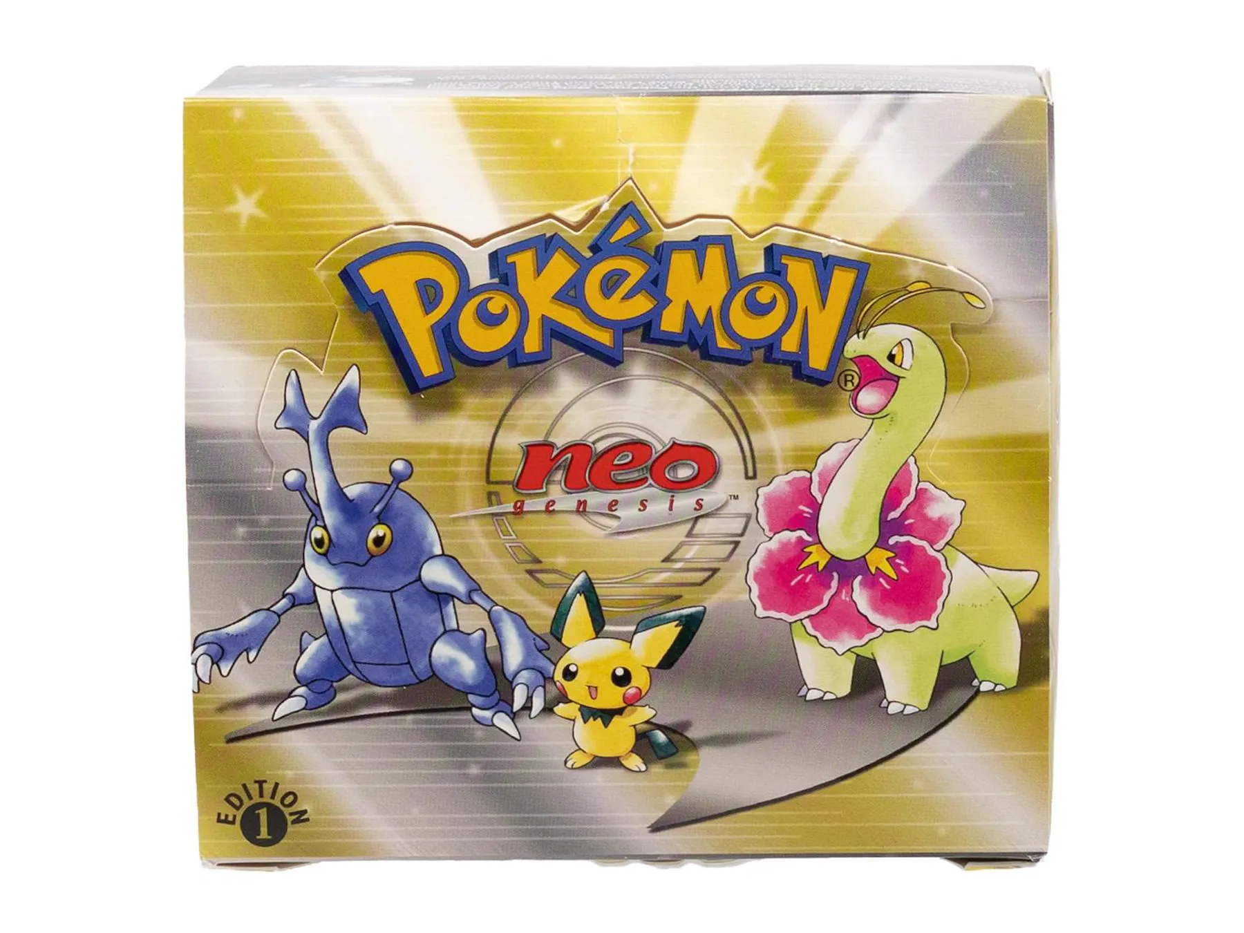 Pokemon EMPTY 1st Edition Neo Genesis Booster Box (No packs, no cards) | DA Card World Pokemon EMPTY 1st Edition Neo Genesis Booster Box (No packs, no cards) | DA Card World