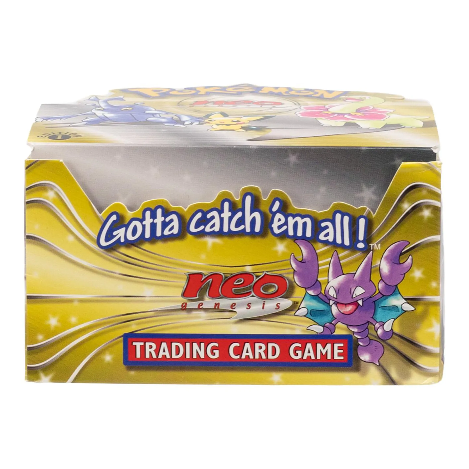 Pokemon EMPTY 1st Edition Neo Genesis Booster Box (No packs, no cards) | DA Card World Pokemon EMPTY 1st Edition Neo Genesis Booster Box (No packs, no cards) | DA Card World