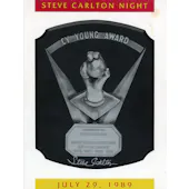 Steve Carlton Autographed Carlton Night 7/29/89 Program JSA CK72148 (Reed Buy)