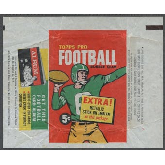 1960 Topps Football Wrapper (5 cents)