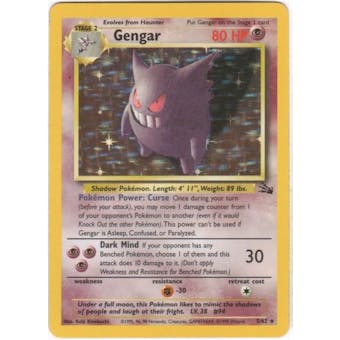 Pokemon Fossil Single Gengar 5/62 - NEAR MINT (NM)