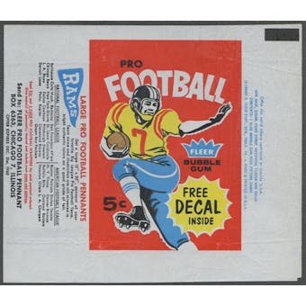 1960 Fleer Football Wrapper