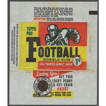 1959 Topps Football Wrapper (1 cent)