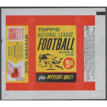 1963 Topps Football Wrapper (5 cents)