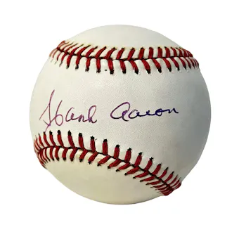 Hank Aaron Autographed NL Giamatti Baseball JSA ZZ55442 (Reed Buy)