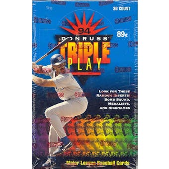 1994 Donruss Triple Play Baseball Hobby Box