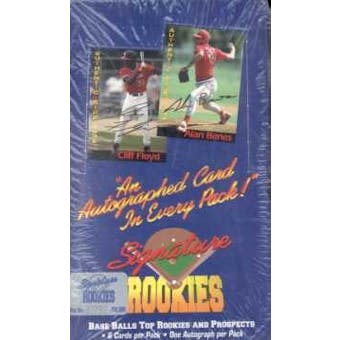 1994 Signature Rookies Baseball Hobby Box