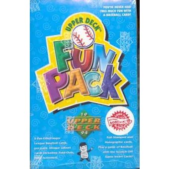 1994 Upper Deck Fun Pack Baseball Hobby Box