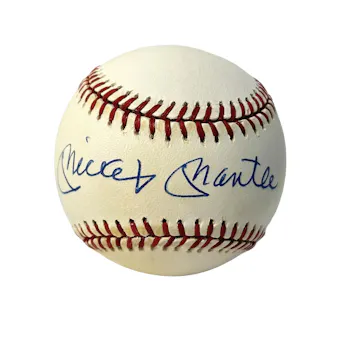 Mickey Mantle Autographed AL Brown Baseball JSA ZZ55416 (Reed Buy)