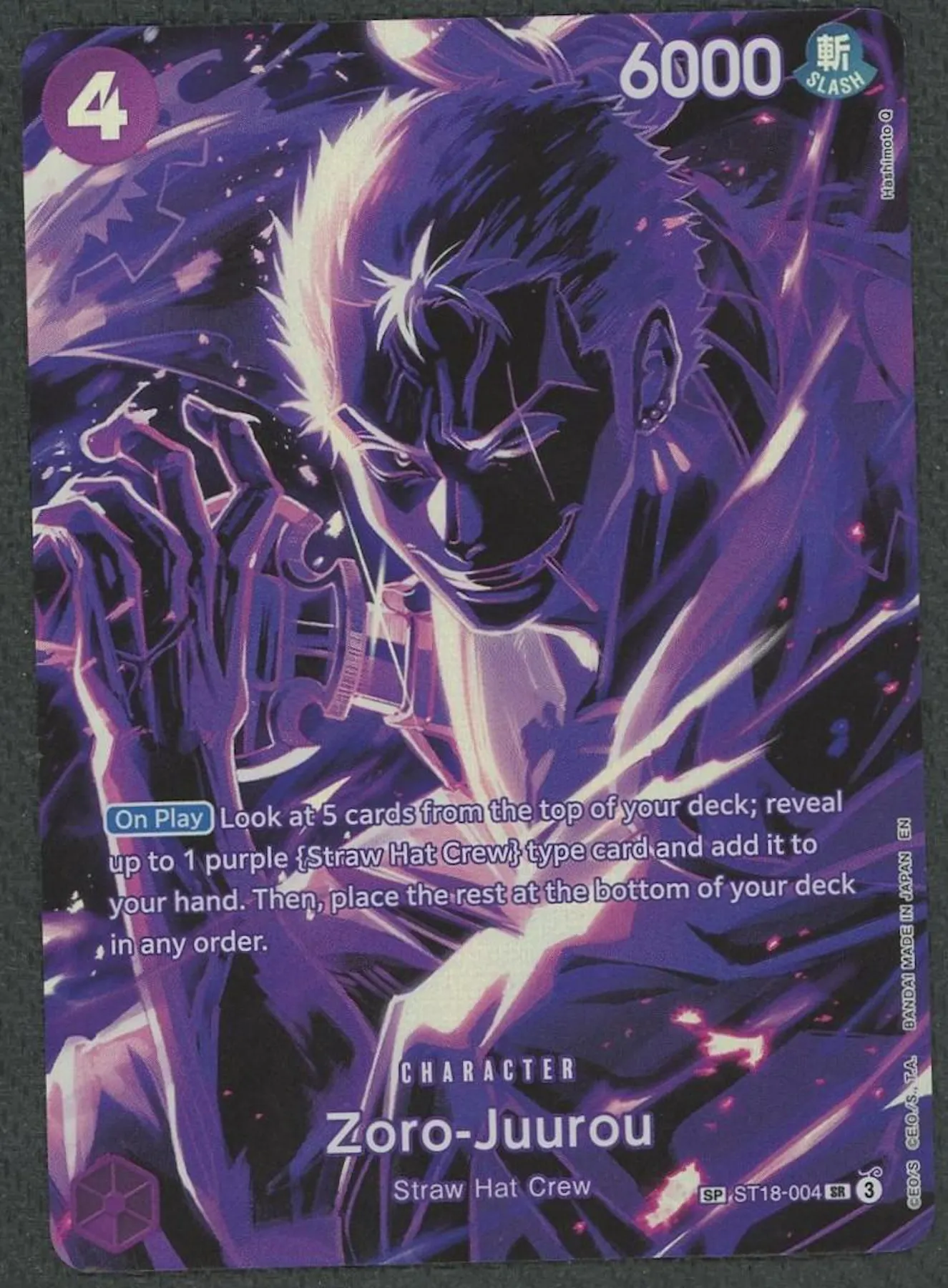One Piece TCG: ST18-004 Zoro-Juurou SP Legacy of the Master | DA Card World One Piece TCG: ST18-004 Zoro-Juurou SP Legacy of the Master | DA Card World