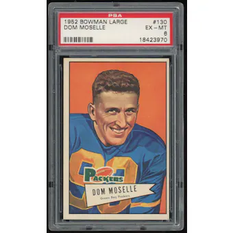 1952 Bowman Large #130 Dom Moselle PSA 6 *3970 (Reed Buy)