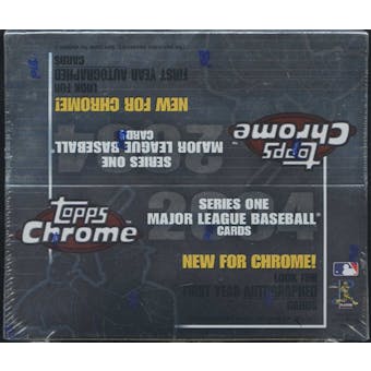 2004 Topps Chrome Series 1 Baseball 20 Pack Box