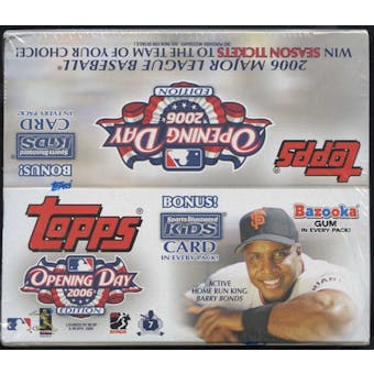 2006 Topps Opening Day Baseball 36 Pack Box