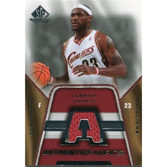 2007/08 Upper Deck SP Game Used Authentic Fabrics Jersey #AFLJ LeBron James