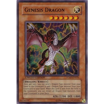 Yu-Gi-Oh Promo Single Genesis Dragon Ultra Rare JUMP-EN034