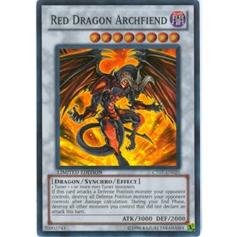 Yu-Gi-Oh Limited Edition Tin Single Red Dragon Archfiend Super Rare CT07