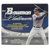 2011 Bowman Platinum Baseball Hobby Box (Reed Buy)