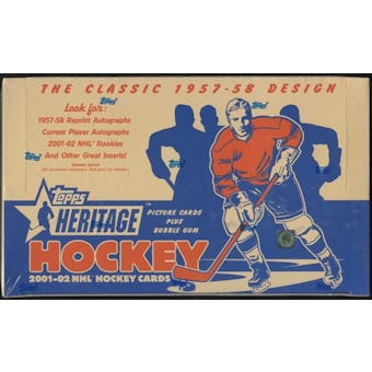 2001/02 Topps Heritage Hockey 24-Pack Box