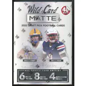 2022 Wild Card Matte Draft Picks Football Mega Box (Silver Box) (Reed Buy)
