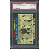 1971 Topps #195 AL Playoff Game 1 PSA 8 *6632 (Reed Buy)