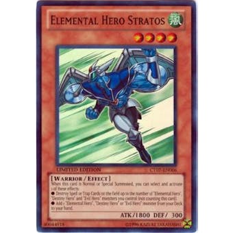 Yu-Gi-Oh Limited Edition Tin Single Elemental Hero Stratos Super Rare CT07