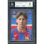 2004 Panini Barca Campeon Lionel Messi #35 BGS 9 Mega Cracks