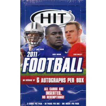 2011 Sage Hit Low Series Football Hobby Box