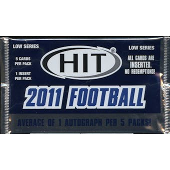 2011 Sage Hit Low Series Football Hobby Pack