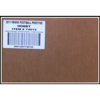 2011 Panini Prestige Football Hobby 12-Box Case