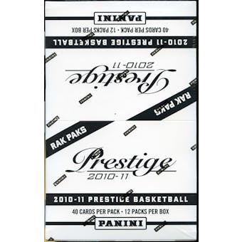 2010/11 Panini Prestige Basketball Rack Box
