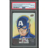 2023 Upper Deck The Falcon and The Winter Soldier Marlo Agunos Captain America Sketch #1/1 PSA 8 (NM-MT)