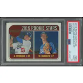 2018 Topps Heritage Baseball #266 Walker Buehler Alex Verdugo Chrome Rookie #216/999 PSA 9 (MINT)
