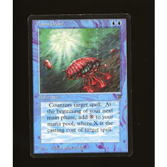 Magic the Gathering Legends Mana Drain DAMAGED DMG