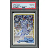 2024 Topps Baseball #89BABJ Bo Jackson 1989 Topps Auto PSA 8 (NM-MT)