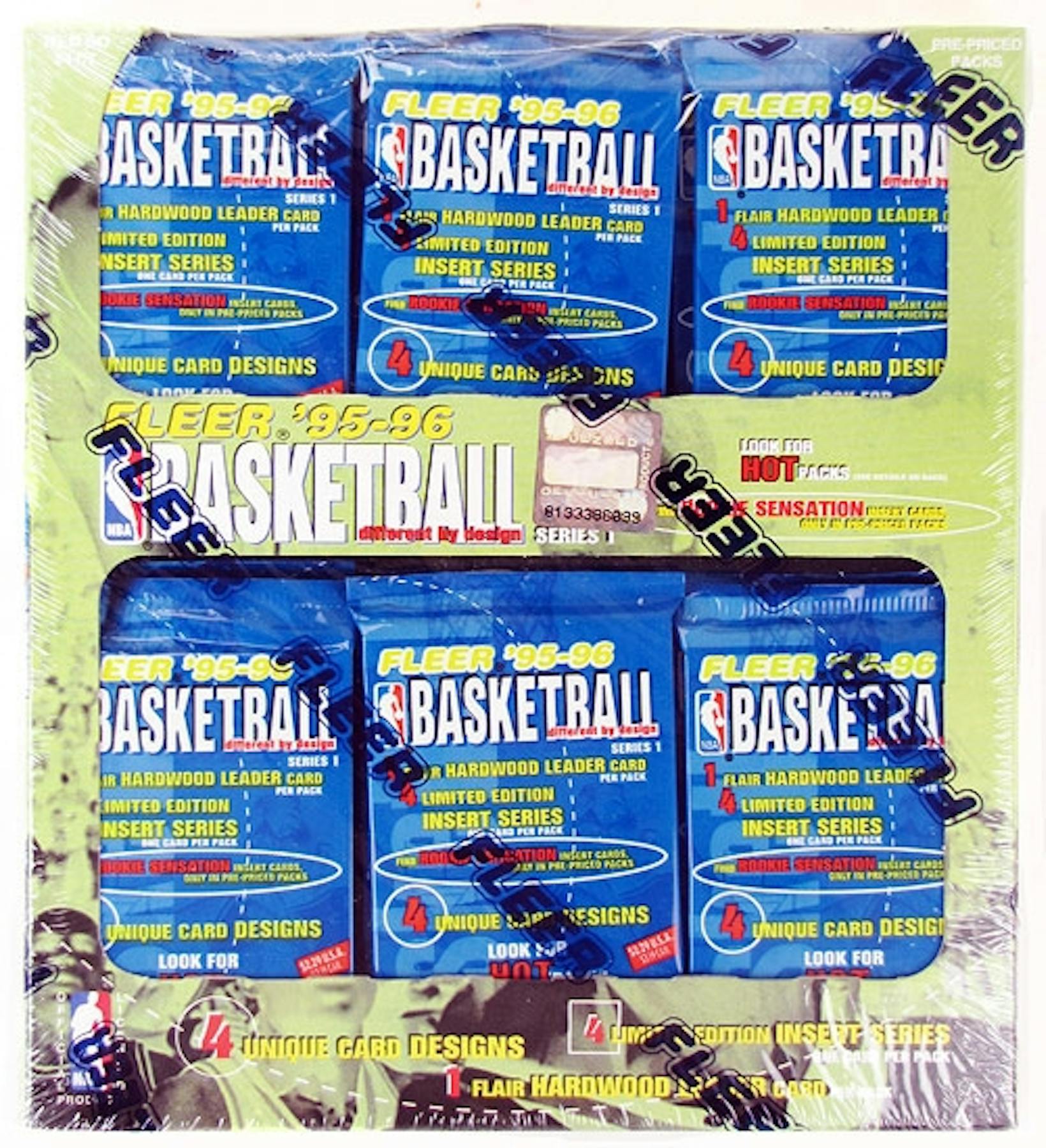 1995/96 Fleer Series 1 Basketball Jumbo Box DA Card World
