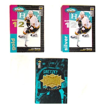 1995/96 Upper Deck Collector's Choice Hockey Crash the Game Silver and Gold Set plus Gretzky Inserts