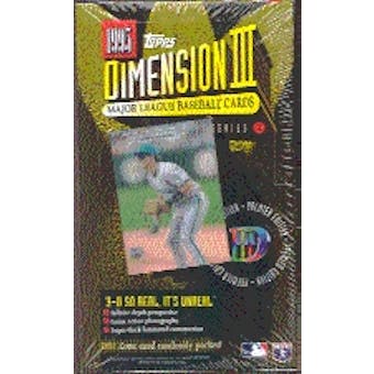 1995 Topps Dimension 3 Baseball Hobby Box