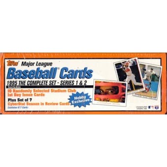 1995 Topps Baseball Hobby Factory Set (box) (White/Orange)